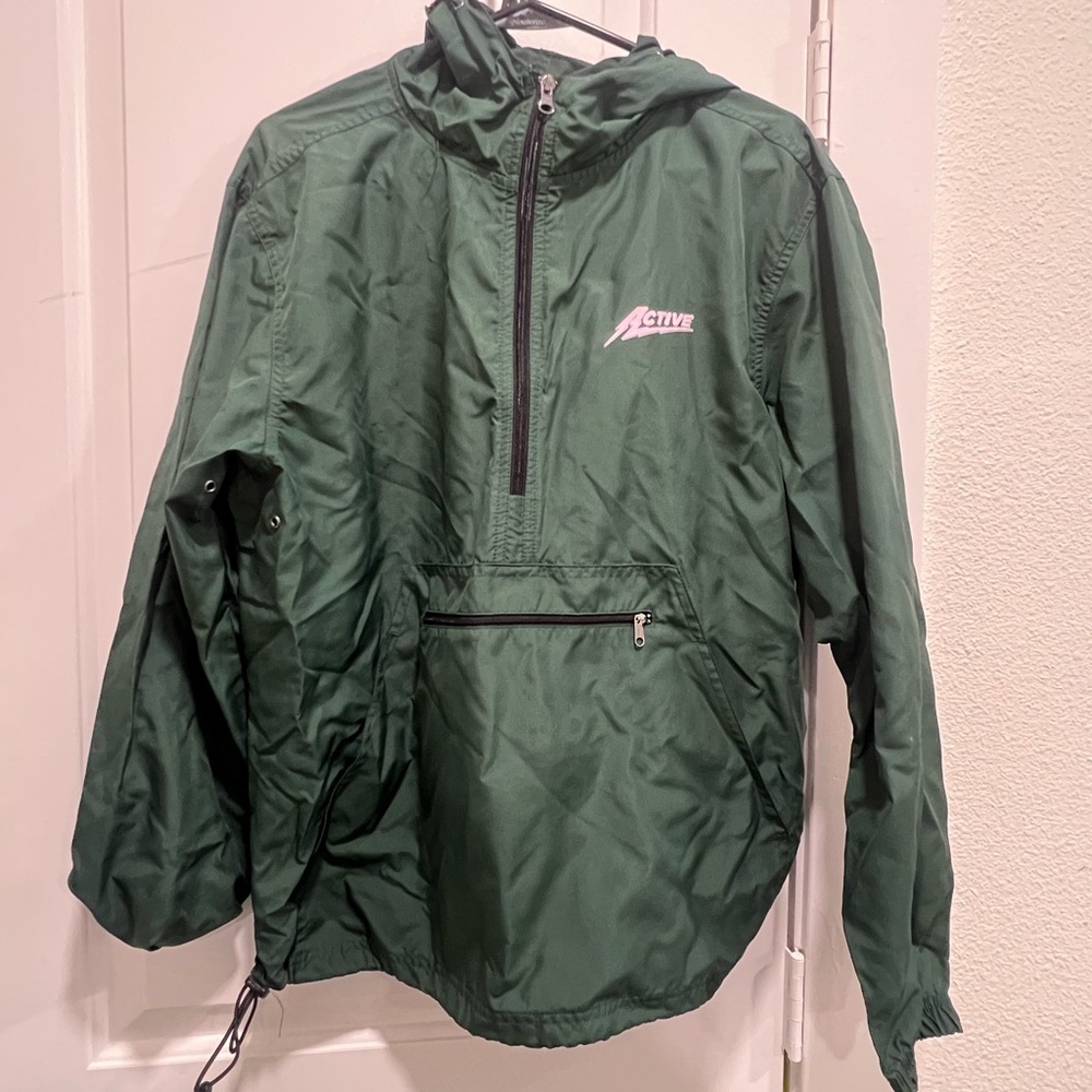 Active Green Windbreaker Jacket